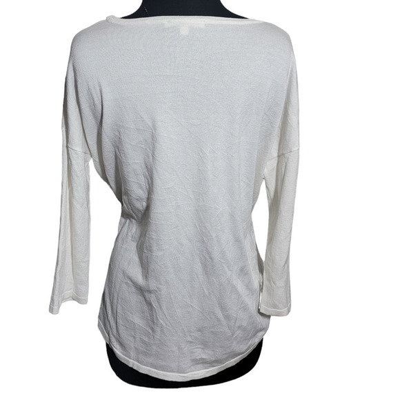 Cyrus knit top 3/4 sleeve scoop neck sz M - Picture 4 of 7